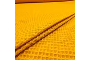 Panini Tessuti, Tissu nid d'abeille 100% Coton au Demi mètre. 1 quantité = 50 cm ; 2 quantités = 1 mètre – Idéal pour la création de Serviettes, Bavoirs pour Enfants
