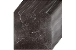YAYODS 40Pcs Self Adhesive Floor Tiles, Peel and Stick Marble Effect Vinyl Floor Tiles, Waterproof Vinyl Flooring Stick-On Tiles for Bathroom Kitchen Living Room, 30x 30cm