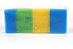 Weipro Spugna Filtro Acquario, PPI 25/30/35 Grana Grossa, Media e Fine, Adatta per Filtro Interno Acquario TC2000C (4 Pezzi)