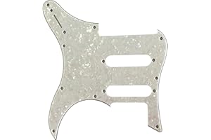 FUQINGHUA Pour Yamaha Pacifica 112V Pickguard de rechange pour guitare (4 plis Blanc nacré)