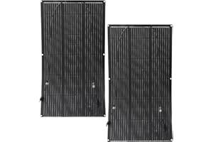 Aysolar 200W 12V Elastyczny panel słoneczny 2x100W ETFE Panel Solarny monokrystaliczny fotowoltaiczny do łodzi, przyczep, RV, kamper, 12V/24V baterii i nieregularnych powierzchni