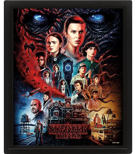 Pyramid Stranger Things S4 Le Hellfire Club Impression Chain 30 x 40 cm