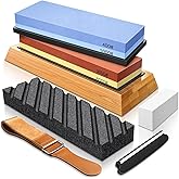 Valkyrie 7 Piece Professional Knife Sharpening Set 4 Sided Sharpening Stone 400 1000 3000 8000 1. Quality Juicy Sharpening 1. Quality
