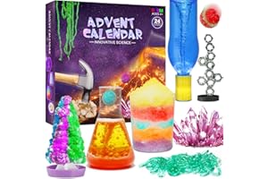 POZEMU Calendrier de l'Avent 2025 Experiences Scientifiques Enfants Calendrier de Noël pour Garçons Filles
