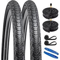 Set De 2 Pneus Vélo Route 700x40C YUNSCM – Blancs, Pliables, Compatibles 38C à 42C, 50-80psi