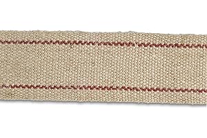 Chapuis B/gj120 Cinghia in juta – Larghezza 60 mm – Bobina di 20 m – ecrue a righe rosso 1 ecru/rosso