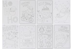 YLAB 10 colorea tus propias tarjetas navideñas con sobres