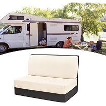 Housse Banquette Camping-Car - Ensemble 2 Pièces Anti-Dérapant (Couleur Matcha)