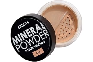 GOSH Mineral Powder, Vegan, Loose Fixation Powder with Minerals for All Skin Types, Matte & Long-Lasting for a Flawless Complexion, No Mask Effect, Medium to High Coverage, 006 Honey