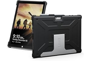URBAN ARMOR GEAR UAG Metropolis do Microsoft Surface Pro 7/Pro7+/Pro 6/5/4 Case [etui ochronne z certyfikatem Microsoft, kompatybilne z Type-Cover, uchwyt na pióro Microsoft Surface Pen] czarny