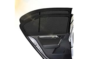 Menibeuty 2 Piezas Parasol Coche Bebe, Parasols Coche Lateral Transpirable Cubre Ventanas Coches Sombrilla Universal con preteccion UV, Parasol Ventanas Traseras Coches para Niños y Mascotas