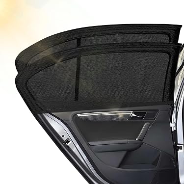 Pare-soleil Arrière Pour Voiture – Store Maille Noir Anti-UV, Protection Intimité Et Chaleur