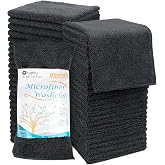 Orighty Microfiber Towel Set, Highly Absorbent and Super Soft, Multipurpose Cloths for Bathroom, Hotel, SPA and Gym, 12 x 12