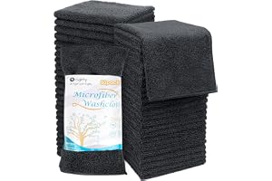 Orighty mikrofiber tvättdukar handdukar set 50-pack, högabsorberande och supermjuka fingertoppshanddukar, multifunktionella tvättdukar för badrum, hotell, spa och gym, 30 x 30 cm