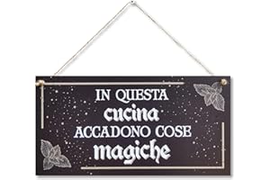 CARISPIBET In questa Cucina | Simpatico Segno Regalo ispiratore Decorazione della Cucina cartelli Decorativi per Il Tuo Bar Ristorante 15 x 30 cm