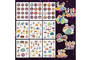 ATHEM Diwali Stickers 9 Sheets Happy Diwali Stickers for Kids Diwali Decorations Stickers for Party Greeting Card Decor Diwali Gifts Labels Decals
