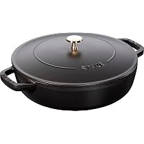 Staub - Olla Cocotte redonda, hierro fundido, negro mate, 24 cm