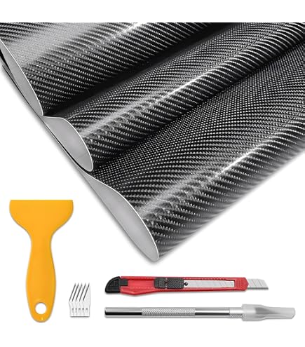 6D Carbon-Folie Selbstklebend – Hochglanz, 30 Cm X 300 Cm – Wasserdicht, Luftausleitend – Für Auto, Laptop & Mehr Motorrad Folie 6D 3D Optik