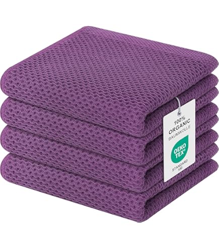 Maison D'Hermine - Set 3 Strofinacci Da Cucina 100% Cotone, 50x70 Cm, Super Assorbenti, Tema Indian Floral, Multiuso