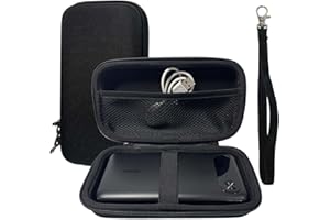 TRIPHKAR Custodia Rigida EVA per Anker Power Bank 20000 mAh Caricatore Portatile, Hard Disk Esterno 2.5, Thermoscan, Cavi e Accessori Organizer (Solo Case)