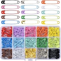 Lot De 440 épingles à Nourrice Colorées 28 Mm - En Acier, Résistantes à La Rouille, Avec Boîte De Rangement - Pour Couture, Loisirs Créatifs