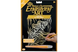 Royal & Langnickel Gold Engraving Art A4 Size Koala Bears Designed Painting Set