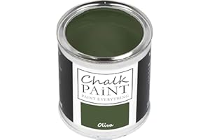 Chalk Paint Everything® Oliva Kreidefarbe Wasserbasis für Alle Oberflächen einfach zu verarbeiten ohne schlechten Geruch - Chalk Paint Extra Matt (250 ml)