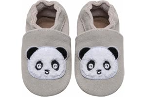 IceUnicorn Chausson Bebe Chausson Cuir Bébé Chaussure Premiers Pas Bébé Garçon Fille Cuir Souple antidérapantes Chausson Bébé