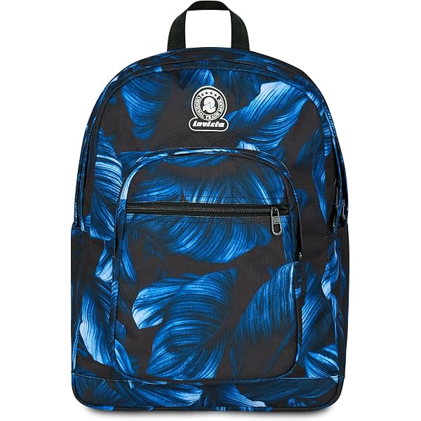 Zaino Seven Scuola Pro XXL 30L Blu Nero - Doppio Scomparto, Porta PC, Auricolari Wireless LED
