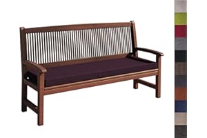 sunnypillow Coussin pour Banc de Jardin 180 x 40 x 5 cm plusieures Tailles et Couleurs à Choisir Assise Confortable pour Banc de terrasse/Balcon/Banquette/Galette de Chaise Violet