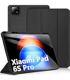 CASAFUNY Hülle Für Xiaomi Pad 6S Pro 12.4 Zoll – PU Leder, Multi-Winkel-Ständer, Mit Kartenschlitzen, Blau