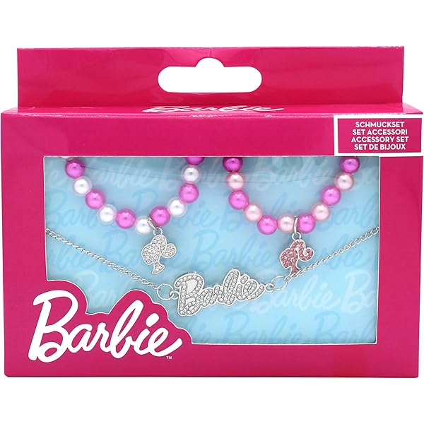 Collana Barbie™ Con Ciondolo Cuore - Perline Rosa, Zinco, Misura Unica - Foto 6