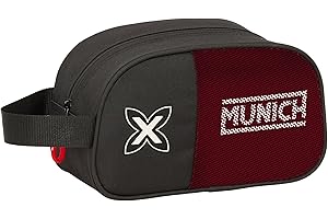 Safta Munich Vulcan - Neceser Escolar Infantil Mediano con Asa, Neceser Infantil, Adaptable a Carro, Fácil Limpieza, Cómodo y Versátil, Calidad y Resistencia, 26x12x15 cm