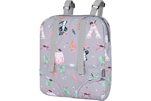 Bebamour Sac à langer licorne avec matelas à langer pour poupée - Accessoires tendance pour bébé fille,Grey Animal