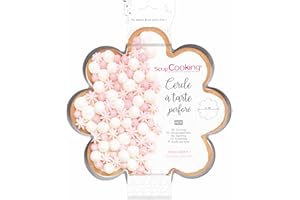 ScrapCooking - Cerchio per torta perforato, motivo: margherita, per pasticceria, quiche