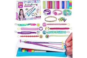 Afufu Bracelet d'amitié Fille, Kit Loisirs CréAtifs Enfant Bricolage Bracelet de l'amitié, Activites Manuelles Fabrication Bijoux Jouet, Cadeau de Anniversaire Noël pour Filles de 6-12 Ans