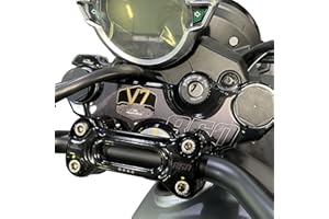 Resin Bike Adesivi Moto Compatibile con Guzzi V7 850 2021. Protezione Piastra Sterzo da Urti e Graffi. Adesivo Resinato con Effetto 3D per Piastra Forcella Sterzo