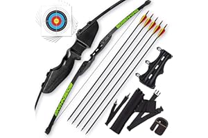 Bogenkönig - Qualità Superiore Arco e Frecce per Adulti, Forza di trazione di 40 lb (18 kg), con Accessori - per un'Esperienza di Tiro con l'Arco e Frecce Professionale - Imballaggio Sicuro