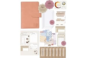 ‎BEGINNER-BUDGET BeginnerBudget® Budget Planner Deutsch - Starterset mit Sparchallenge Budgetplaner - Sparen mit Umschlagmethode + Anleitung - Ringbuch A6 - Binder A6 Wildleder-Style (Rosa)