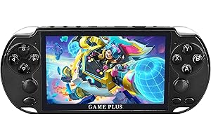 Fsjun 5.1 Inch Screen Handheld Game Consoles, Double Rocker 8GB RAM,32G TF card, Support Video & Music Playing, Built-in 3 Million megapixel Camera,Birthday and New Year's Best Gift for Kids (Black)
