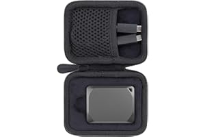Aenllosi Rigide Housse Étui pour Crucial X9/X9 Pro/X10 Pro 1TB/2TB/4TB SSD Portable, Étui de Protection pour Clé USB, Gestionnaire de SSD Externe