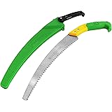 GRÜNTEK Gartensäge ORCA 330 mm gebogen, Baumsäge Handsäge mit Kunststoffhalter