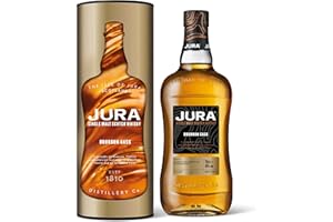 JURA - Bourbon Cask - Whisky Single Malt - Notes de Sirop de Caramel Crémeux & Abricot - Origine : Ecosse/Highlands-Jura - 40% Alcool - 70 cl