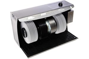 NIPACH GMBH Nipach Schuhputzmaschine Schuhputzautomat Polierer Schuhbürste Poliermaschine Schuhputzer 3 Bürsten, HG50056, Anthrazit, Breite: 40,0 cm x Tiefe: 24,5 cm x Höhe: 24 cm