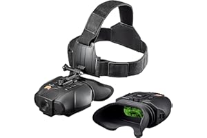 Night Vision Goggles - Nightfox Swift Max Head Mounted Night Vision Binoculars, Wide Angle 1x Lens NVG, Close-Quarters Military-Style Infrared Binoculars for Adults, Low Light Camera NVG