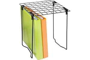 Honey-Can-Do SHF-03494 Freestanding Folding Locker Shelf, Black, 11 x 9.25 x 12.75-Inch