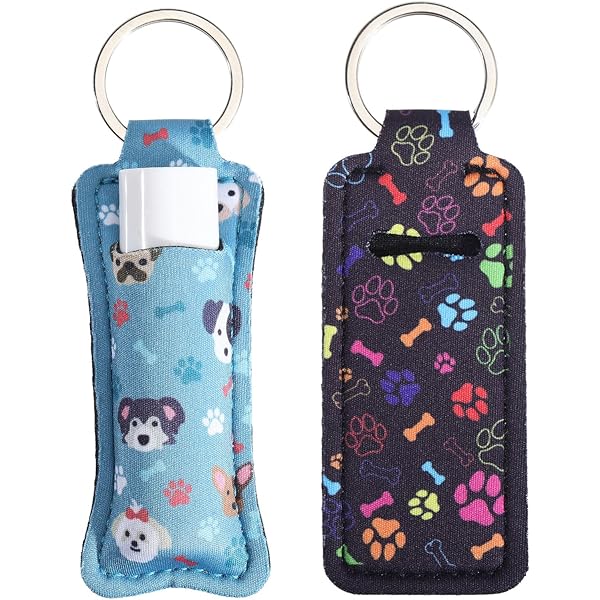 STSTR Lippenbalsam-Halter Set - 3 Stück, Bunt, Mit Clip, 11,6 Cm