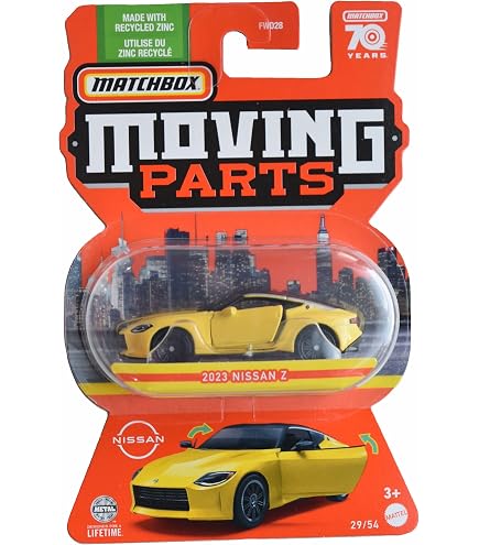 Matchbox Tesla Model 3 Spielzeugauto – Moving Parts, Rot, Modell 5/54