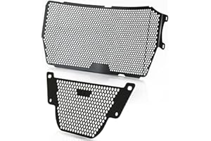 MZ-STORE Monster 1200 Motociclo Alluminio Copertura della Griglia del Radiatore Guardia del Kit Olio per Monster 1200 2013-2020 Monster 1200S 2014-2020 Monster 1200R 2016-2019