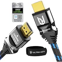 Câble Optique Audio Toslink 3m HCTian – Connecteurs Plaqués Or 24k, Compatible Home Cinéma, TV, PS4, Xbox